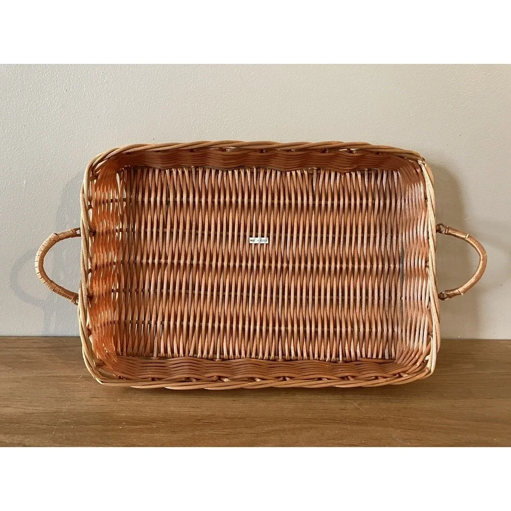 Glasbake vintage wickerware